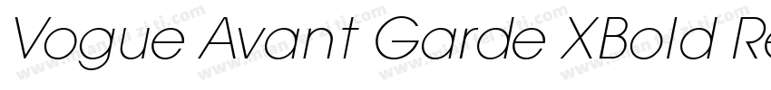 Vogue Avant Garde XBold Regular字体转换
